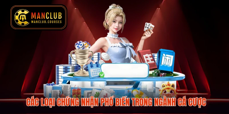 Các loại chứng nhận phổ biến trong ngành cá cược
